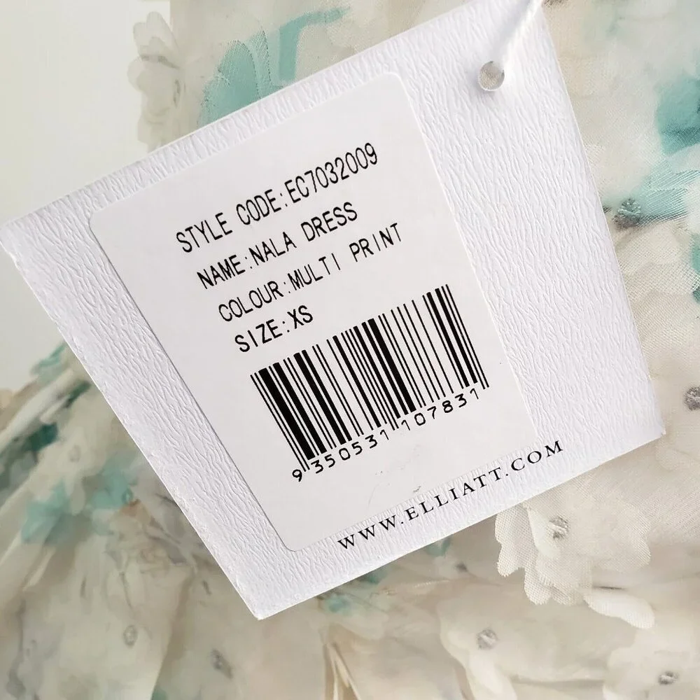 Elliatt Nala 3D Floral Applique One Shoulder Dress Size XS - Picture 12 of 12